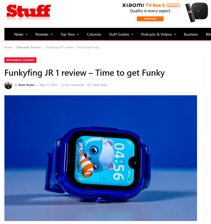 Funkyfing JR 1 Featured in Stuff Magazine!