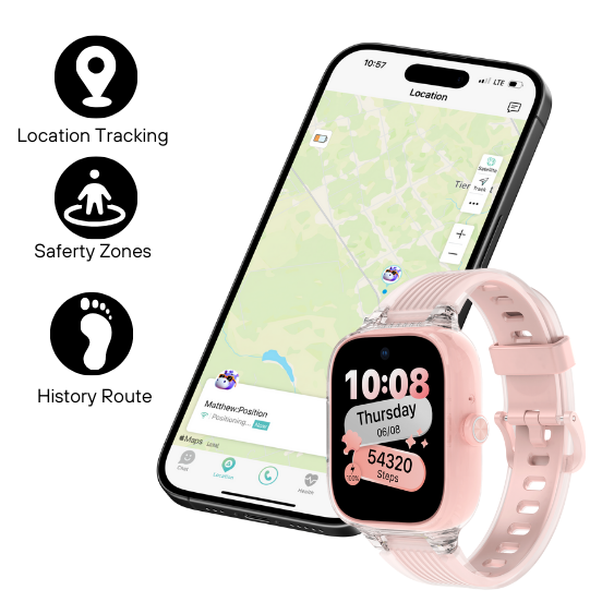Funkyfing Jr 1: Setting the Standard for Kids' Smartwatches with Superior GPS Location Tracking