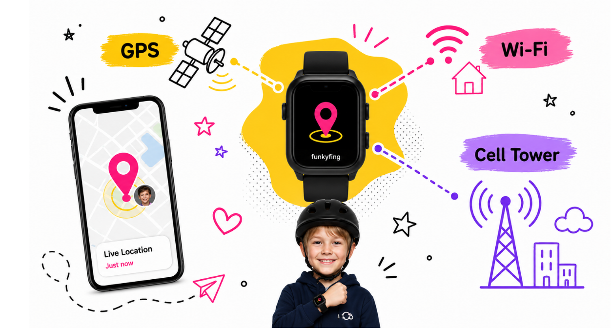 How does funkyfing's tracking system work?