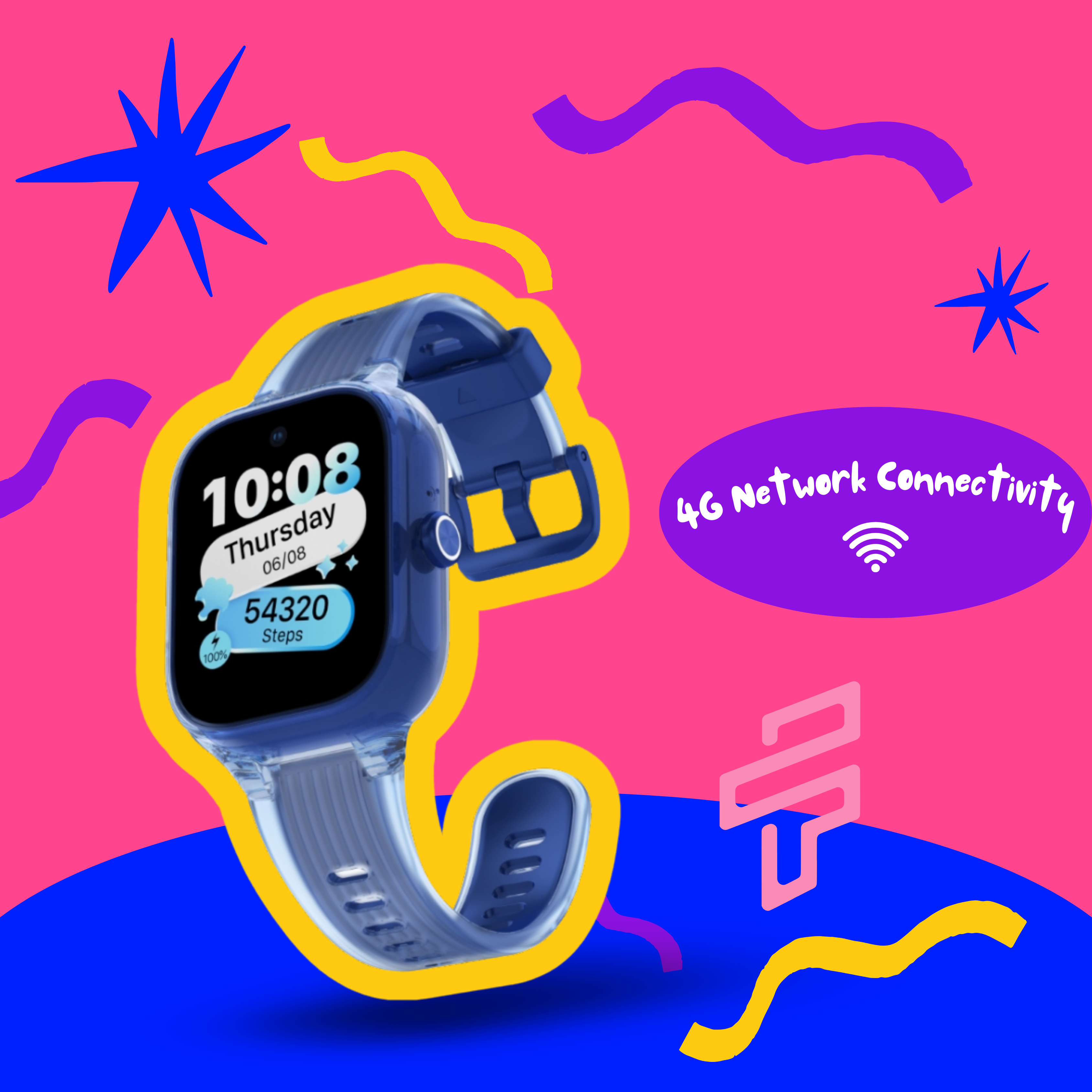 Funkyfing Jr 1 Kids Smartwatch - Blue