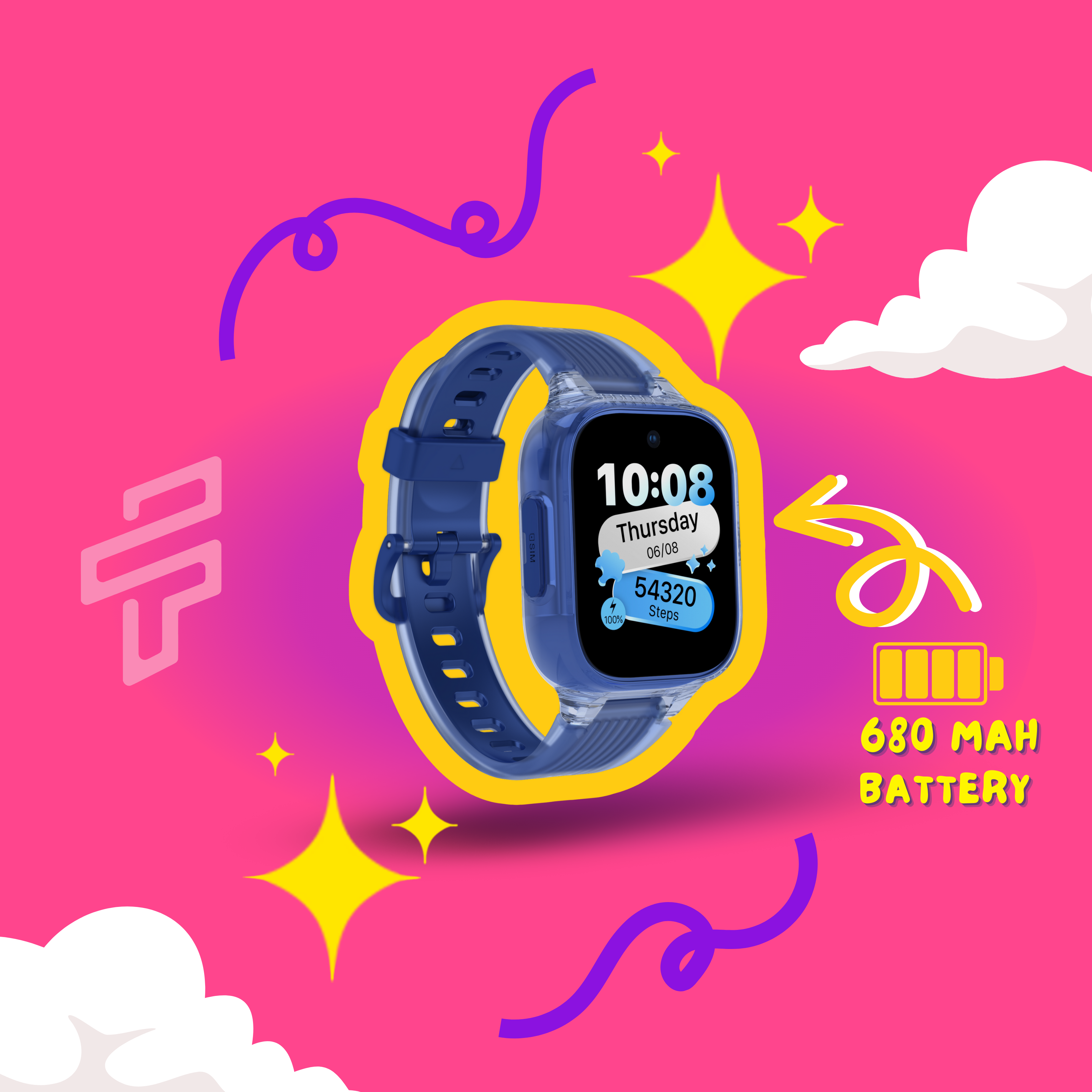 Funkyfing Jr 1 Kids Smartwatch - Blue