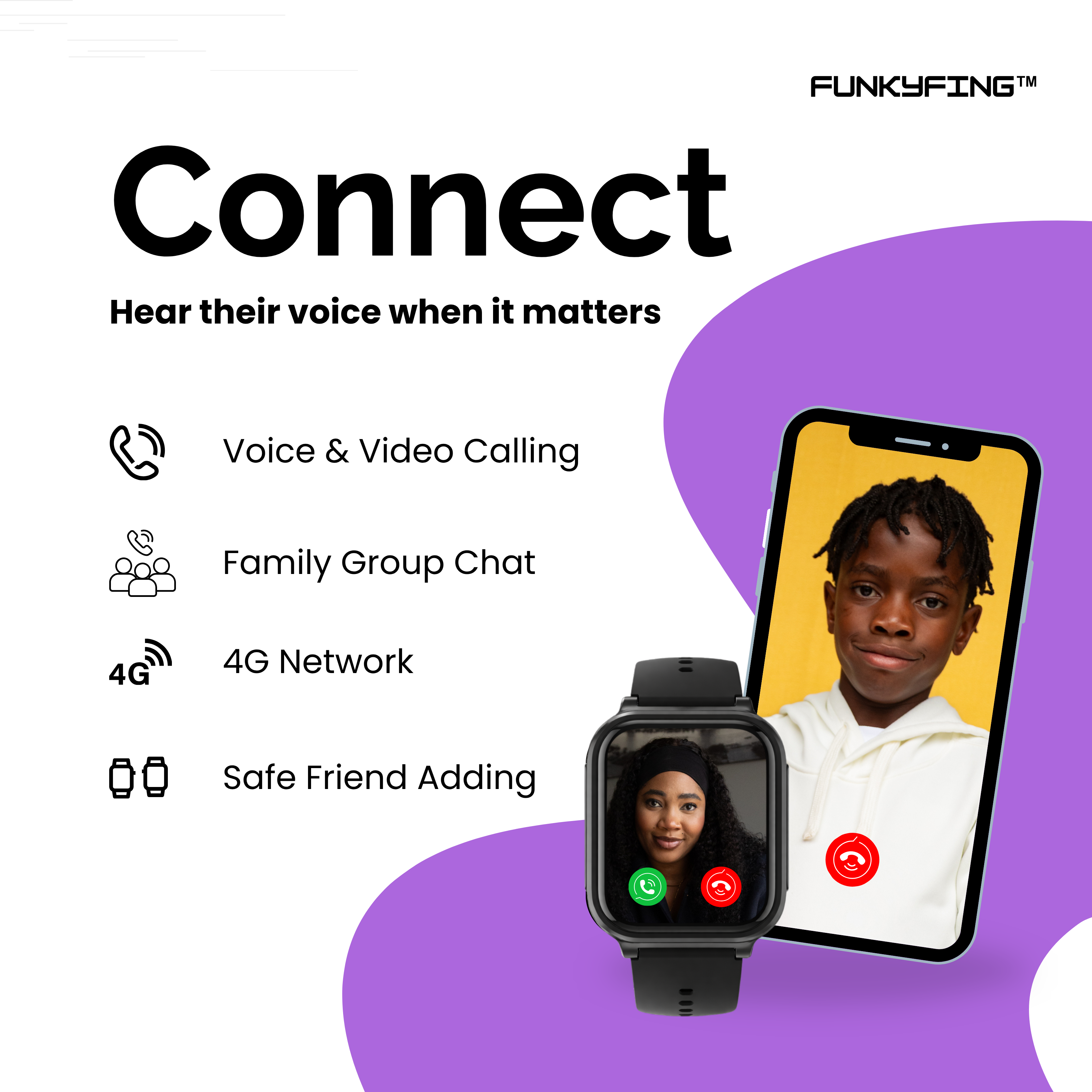 Funkyfing Jr 2 Kids GPS Smart Watch South Africa (Safe Calling & Tracking)