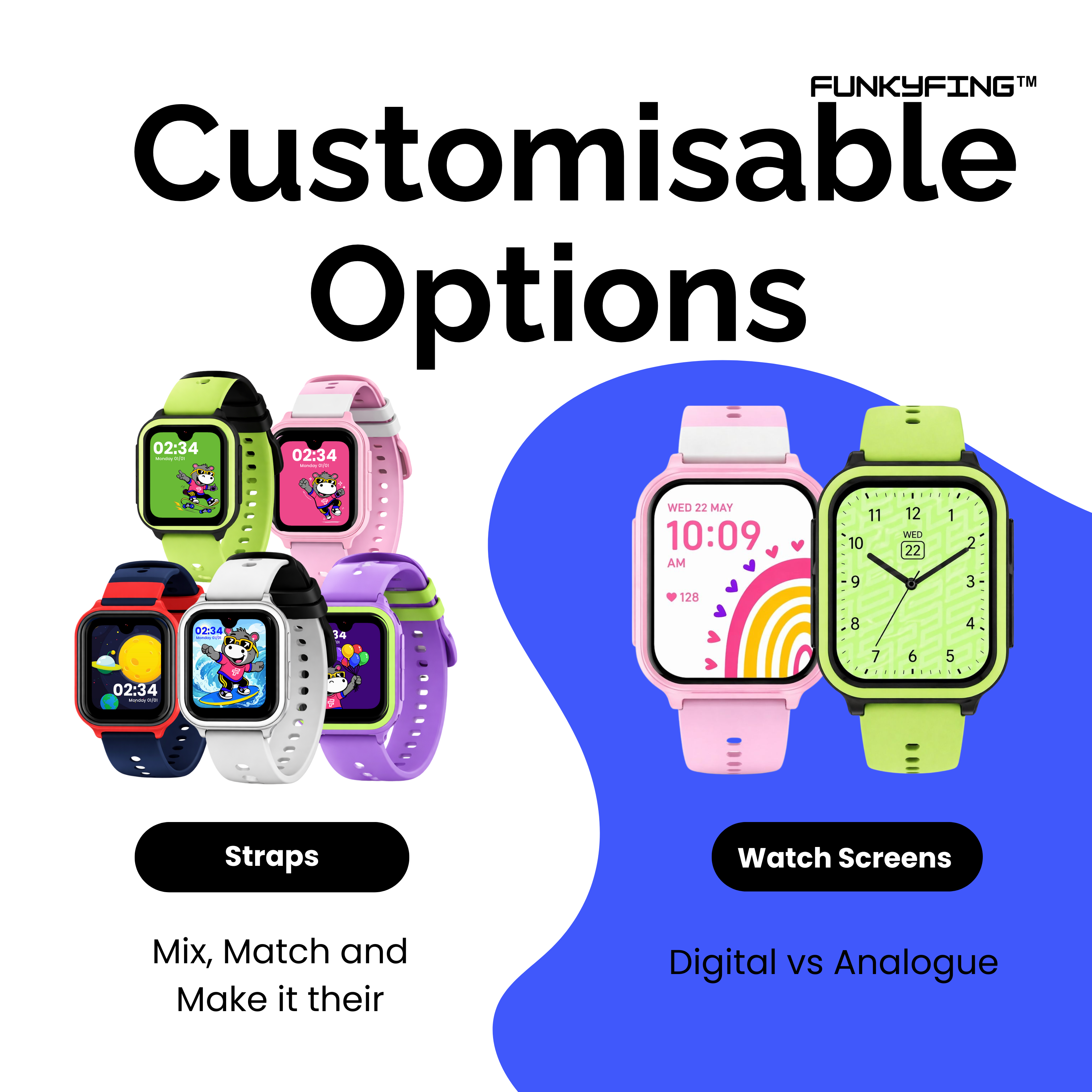 Funkyfing Jr 2 Kids GPS Smart Watch South Africa (Safe Calling & Tracking)